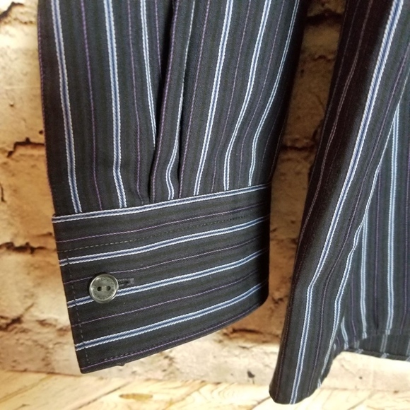 Kenneth Cole Reaction Striped Dress Shirt - Picture 5 of 8